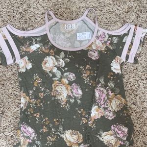 NWT Cold Shoulder Top